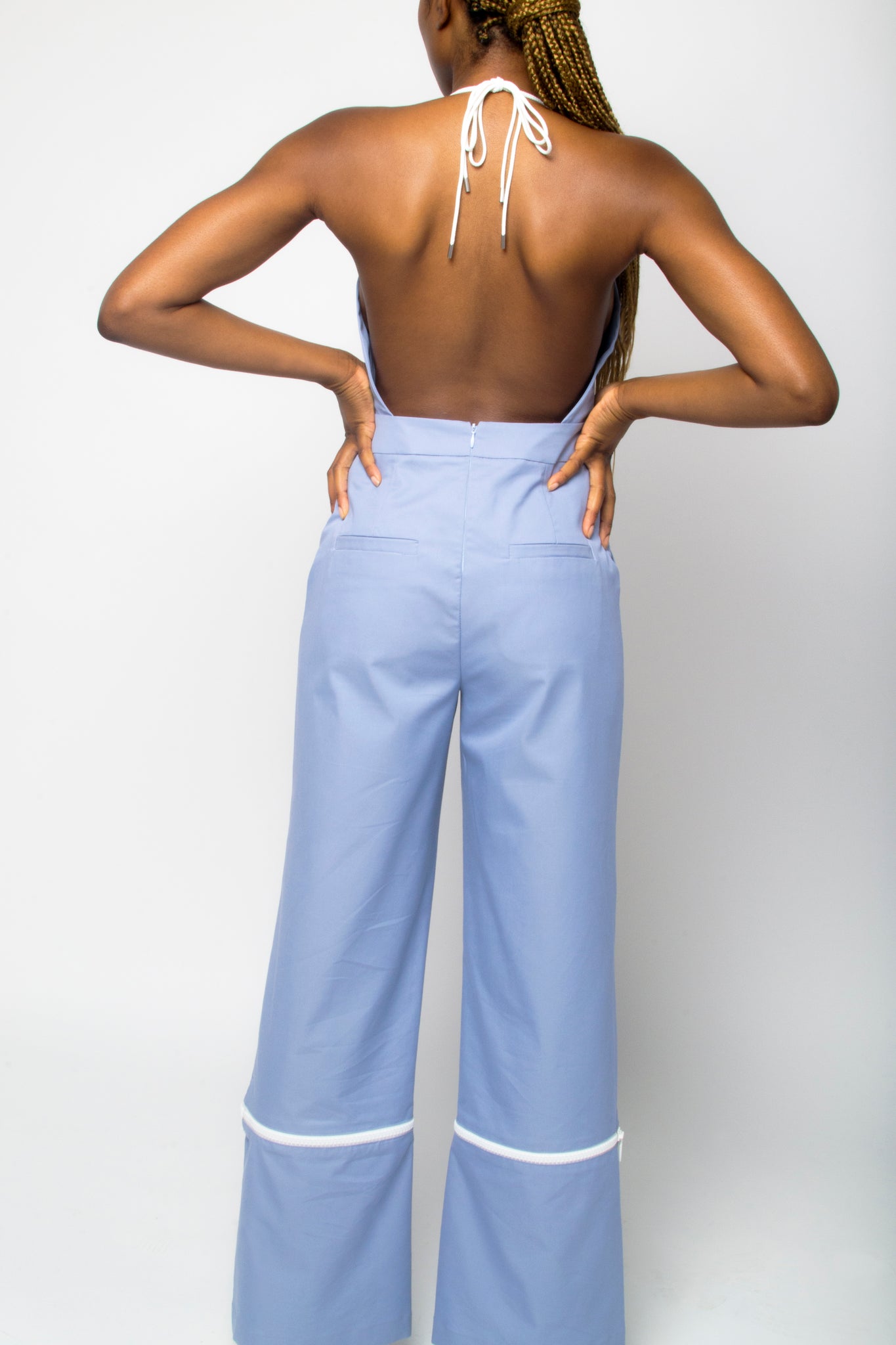 Next Level Trouser/Jumpsuit in Powder Blue