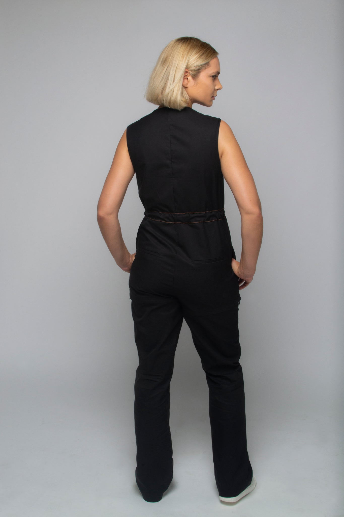 The Urbanist Jumpsuit in Charcoal Black