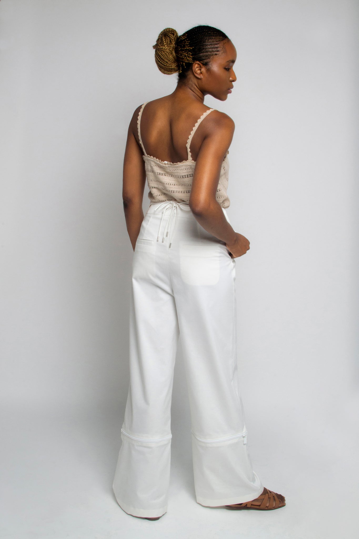 Next Level Trouser/Jumpsuit in Ivory