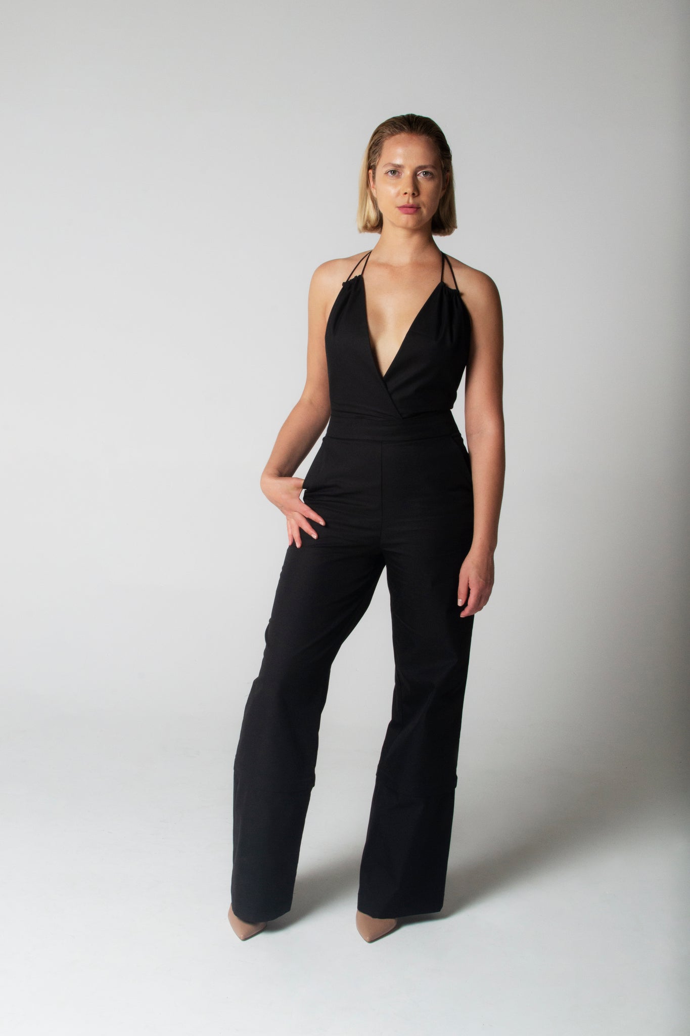 Next Level Trouser/Jumpsuit in Charcoal Black