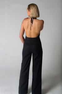 Next Level Trouser/Jumpsuit in Charcoal Black